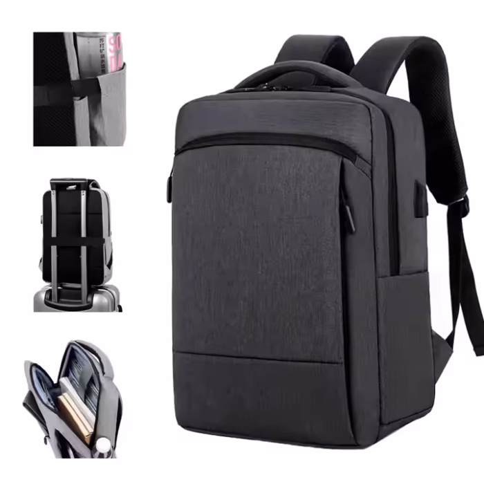 Business & Travel Backpack – Anti‑Theft USB Laptop Bag with TSA Strap, Waterproof Design - Image 1